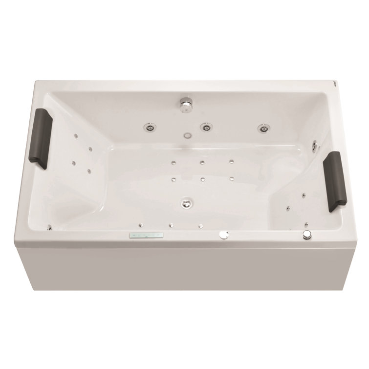 Jaquar Kubix Prime 1870 mm x 800 mm Recessed Double Ended Bathtub